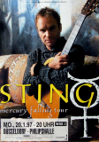 STING - POLICE - 1997 - In Concert - Mercury Falling Tour - Poster - Dsseldorf