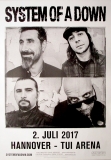 SYSTEM OF A DOWN - 2017 - Live In Concert Tour - Poster - Hannover