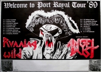 RUNNING WILD - 1989 - Tourplakat - Welcome to Port - Angel Dust - Tourposter