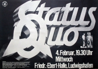 STATUS QUO - 1976 - Konzertplakat - Concert - Tourposter - Ludwigshafen