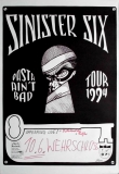 SINISTER SIX - 1994 - Konzertplakat - Past aint Bad - Tourposter - Bremen