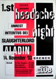 HEADACHE NIGHT - 1993 - Plakat - Slaughterlord - Interitus Dei - Poster - Bremen