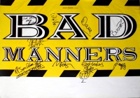 BAD MANNERS - XXXX - Tourplakat - Concert - Tourposter - Autogramme / signed