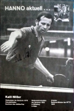 NÖLLER, KALLI - 1975 - Plakat - Tischtennis - Poster - Autogramm
