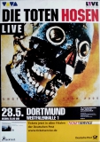 TOTEN HOSEN - 2000 - In Concert - Unsterblich Tour - Poster - Dortmund