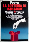 LA LOTTERIA DI BAHAMUT - 1981 - Konzertplakat - Poster - Berlin