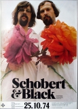 SCHOBERT & BLACK - 1974 - Konzertplakat - Live - Tourposter - Uelzen