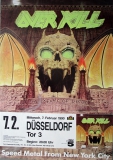 OVERKILL - 1990 - Live In Concert - Years of Decay Tour - Poster - Dsseldorf
