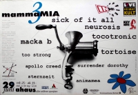MAMMAMIA 3 - 1996 - Plakat - Sick of it All - Neurosis - Tocotronic - Poster - A