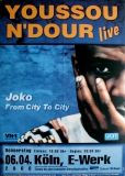 NDOUR, YOUSSOU - 2000 - In Concert - From City to City Tour - Poster - Köln