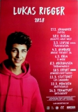 RIEGER, LUKAS - 2018 - Plakat - Live in Concert Tour - Poster