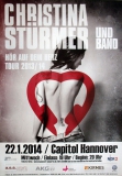 STRMER, CHRISTINA - 2014 - In Concert - Hr auf.. Tour - Poster - Hannover