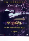 DE VILLE, WILLY - 1996 - Plakat - In Concert - Love & Emotion Tour - Poster