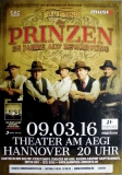 PRINZEN - 2016 - Konzertplakat - 25 Jahre auf...... - Tourposter - Hannover