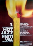 HOT JAZZ FESTIVAL - 1975 - Konzertplakat - Concert - Poster - Mnchengladbach