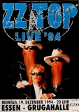 ZZ TOP - 1994 - Plakat - Live In Concert - Antenna Tour - Poster - Essen