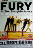 FURY IN THE SLAUGHTERHOUSE - 2004 - In Concert - Nimby Tour - Poster - Hamburg
