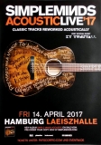 SIMPLE MINDS - 2017 - Live In Concert - Acoustic Live Tour - Poster - Hamburg