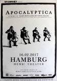 APOCALYPTICA - 2017 - Live In Concert - Plays Metallica Tour - Poster - Hamburg