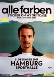 ALLE FARBEN - 2019 - In Concert - Sticker on my.. Tour - Poster - Hamburg
