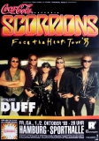 SCORPIONS - 1993 - Live in Concert - Face The Heat Tour - Poster - Hamburg