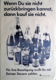 FREUNDE DER ERDE - 198X - Plakat - Politik - Umwelt - Pfandflaschen - Poster