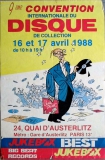DISQUE CONVENTION - 1988 - Plakat - Plattenbrse - Record - Poster - Paris