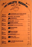 CAFE SCHALOTTE - 197X - Plakat - Fliegenpilz - Krautrock - Poster - Berlin