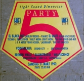 LIGHT SOUND DIMENSION - 1992 - Plakat - Techno - House - Tresor - Poster
