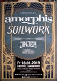 AMORPHIS - 2019 - Live In Concert - Soilwork - European Tour - Poster - Hannover