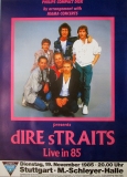 DIRE STRAITS - 1985 - Plakat - Live In Concert Tour - Poster - Stuttgart