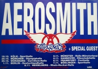 AEROSMITH - 1989 - Live In Concert - Pump Tour - Poster