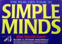 SIMPLE MINDS - 1991 - Plakat - In Concert - Real Life Tour - Poster - Stuttgart