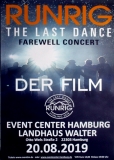 RUNRIG - 2019 - Plakat - Der Film - The Last Dance - Farwell Tour - Poster - Hamburg