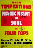 TEMPTATIONS - 2005 - Poster - In Concert - Berlin - Signed / Autogramm***