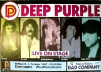 DEEP PURPLE - 1987 - In Concert - House Of Blue Light - Poster - Dortmund - A0