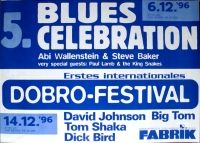 BLUES CELEBRATION - 1996 - Concert - Wallenstein - Paul Lamb - Poster - Hamburg