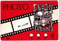 CLASH OF THE TITANS - 1990 - Photo Pass - Tour - Stuttgart