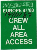 MARILLION - 1987 - Pass - Clutching at Straws Tour - Stuttgart