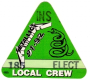 METALLICA - 1992 - Local Crew Pass - Wherever We May Roam Tour - Stuttgart