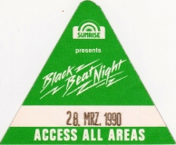 BLACK BEAT NIGHT - 1990 - All Areas Pass - Tour - Stuttgart