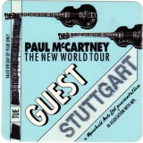 McCARNTNEY, PAUL - BEATLES - 1993 - Guest Pass - World Tour - Stuttgart