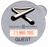 OLDFIELD, MIKE - 1993 - Guest Pass - Tubular Bells II - Stuttgart