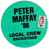 MAFFAY, PETER - 1988 - Local Crew Pass - Lange Schatten Touur - Stuttgart