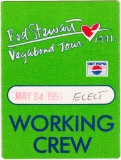 STEWART, ROD - 1991 - Working Crew Pass - Vagabond Tour - Stuttgart - B