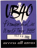 UB40 - UB  40 - 1993 - Access All Areas Pass - Promises and Lies Tour - Stuttgar