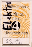 FANTASTISCHEN VIER - 1993 - Working Pass - Vierte Dimension Tour - Stuttgart