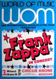 ZAPPA, FRANK - 1984 - Plakat - In Concert Tour - Poster - München