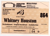 HOUSTON, WHITNEY - 1993 - Ticket - Eintrittskarte - Bodyguard - Stuttgart