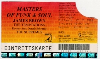 MASTERS OF FUNK - 1998 - Ticket - James Brown - Temptations - Bblingen